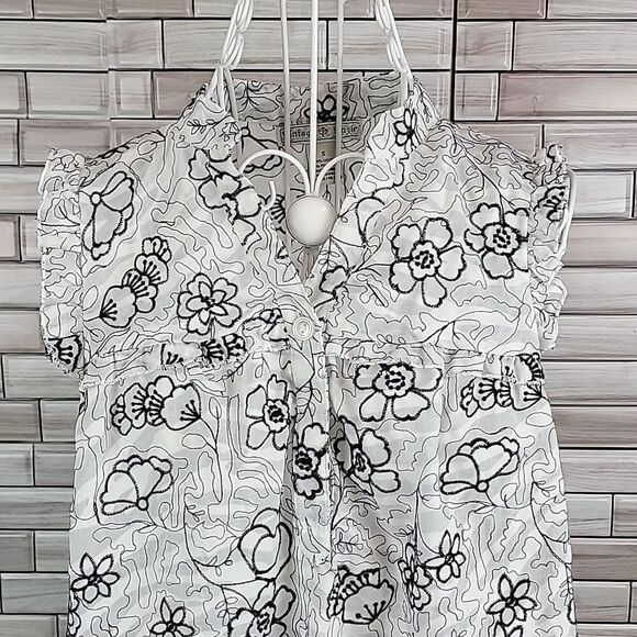 Vintage Suzie sleeveless blouse Size S - Picture 2 of 10